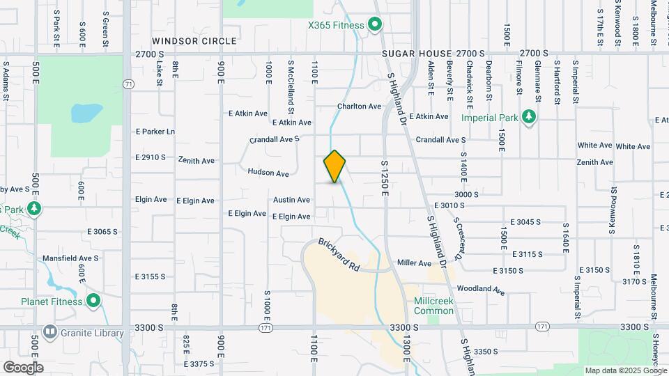 1138 E Hudson Ave Map and Location Details
