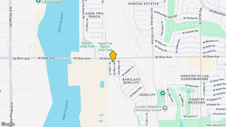 8910 N 114th Dr Map and Location Details