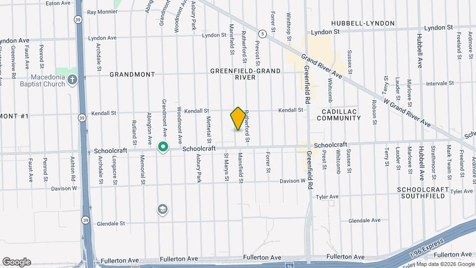 13960 Mansfield St Map and Location Details