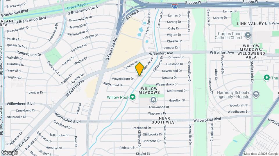 10307 Willowgrove Dr Mapa y Detalles de la Ubicación