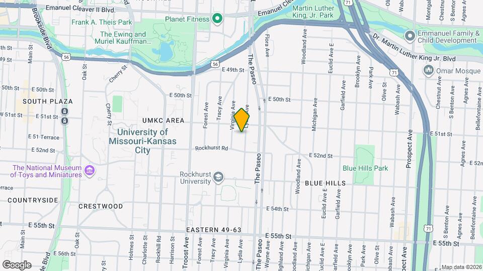 5114 Lydia Ave Map and Location Details