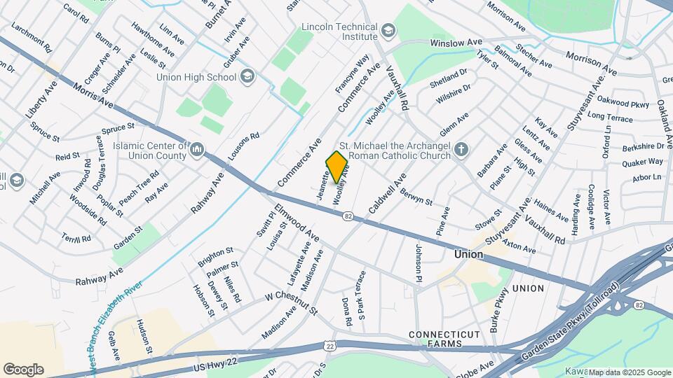 1026 Woolley Ave Map and Location Details