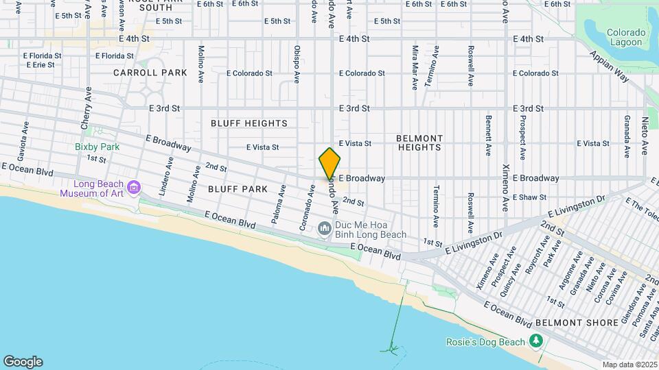 219 Redondo Ave, Unit C Map and Location Details