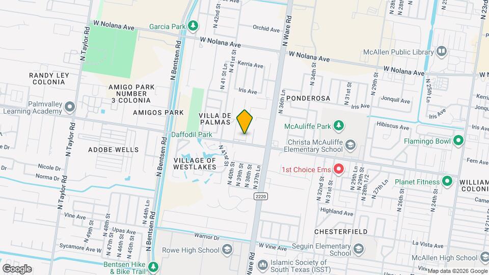 3820 W Daffodil Ave Map and Location Details
