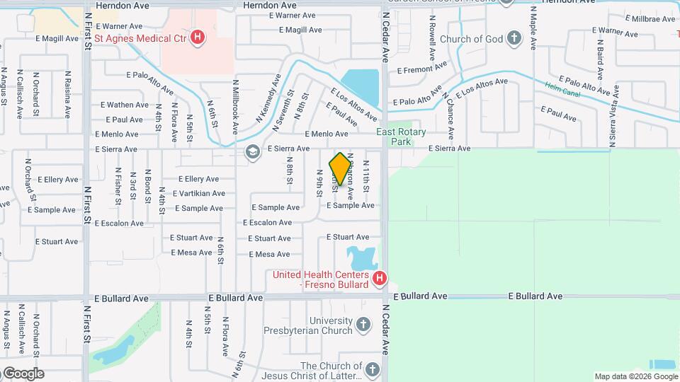 6286 N 10th St Map and Location Details