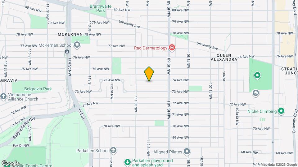 10961 74 Av NW Map and Location Details