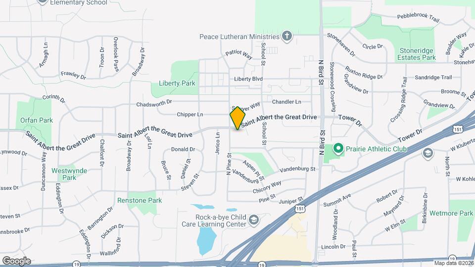 1219 Saint Albert the Great Drive Map and Location Details