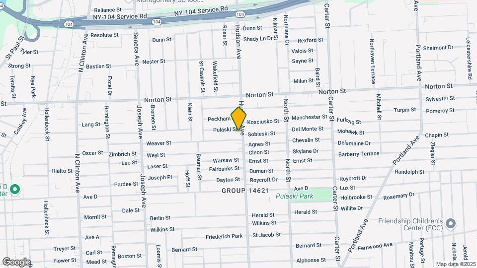 1045 Hudson Ave Map and Location Details