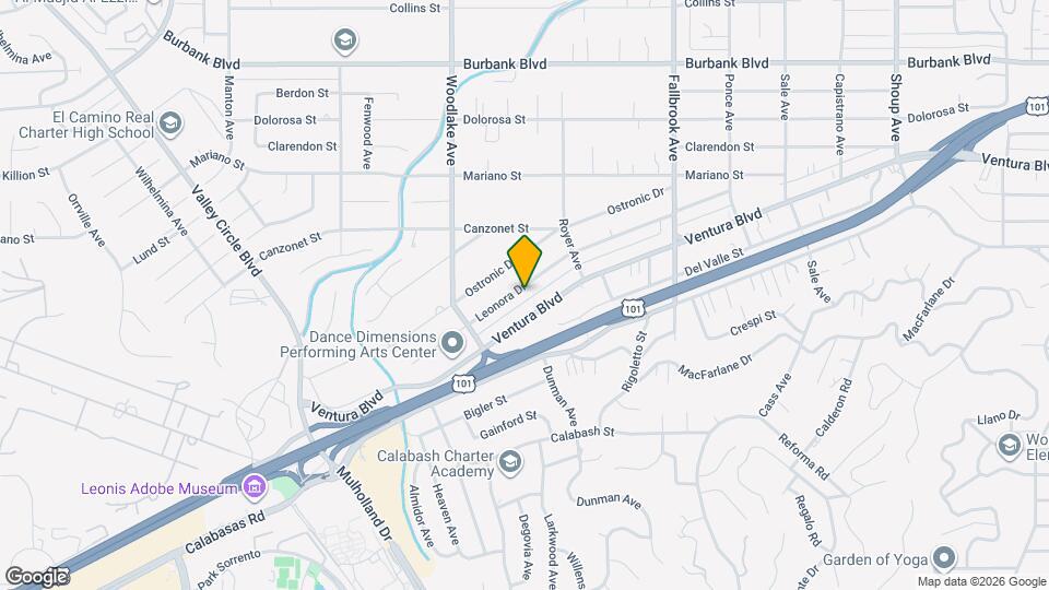 23070 Leonora Dr Map and Location Details