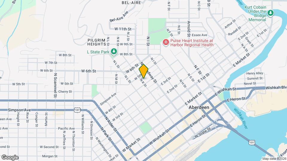 504 N K St Map and Location Details