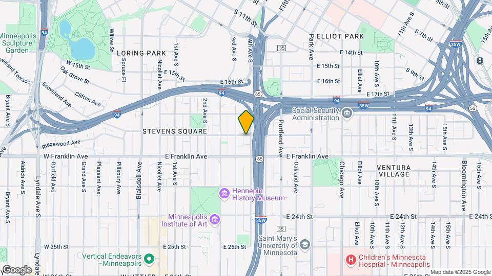 343 E 19th St, Unit 1B Map and Location Details