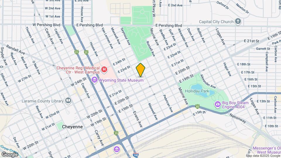 606 E 21st St Map and Location Details