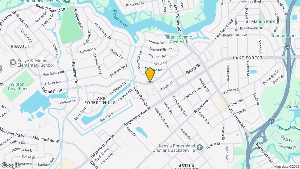 1734 Palmdale St Mapa y Detalles de la Ubicación