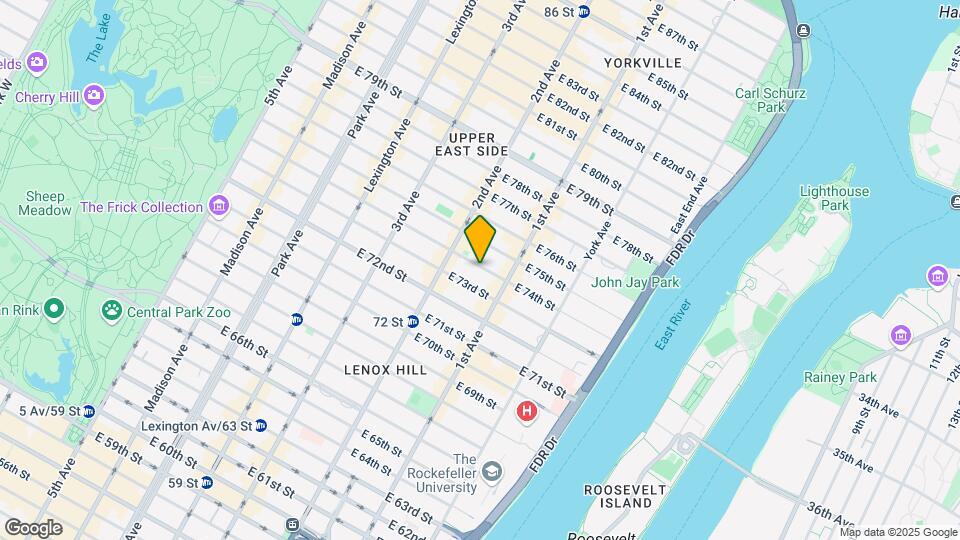 334 East 74th Street Map and Location Details