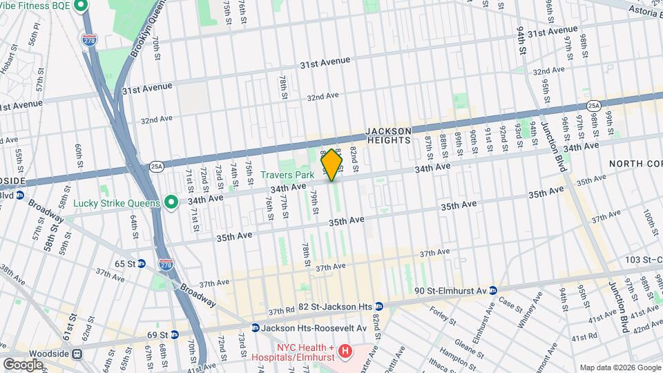 3405 80th St Map and Location Details