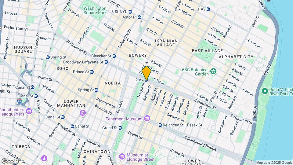 137 E Houston St Mapa y Detalles de la Ubicación