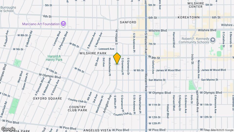 866 S Wilton Pl Map and Location Details