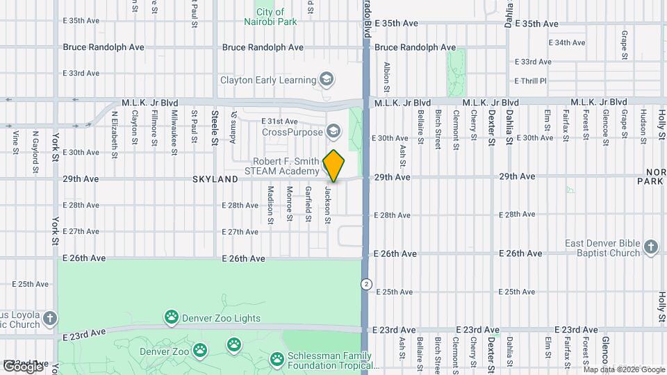 3806 E. 29th Avenue Map and Location Details