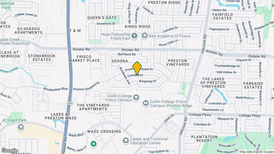 10101 Concord Dr Map and Location Details