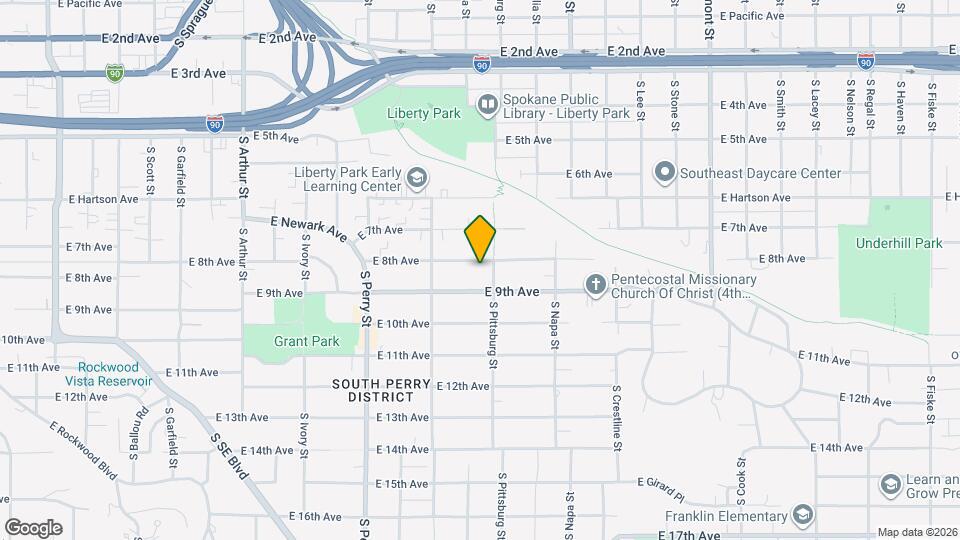 1718 E 8th Ave Map and Location Details