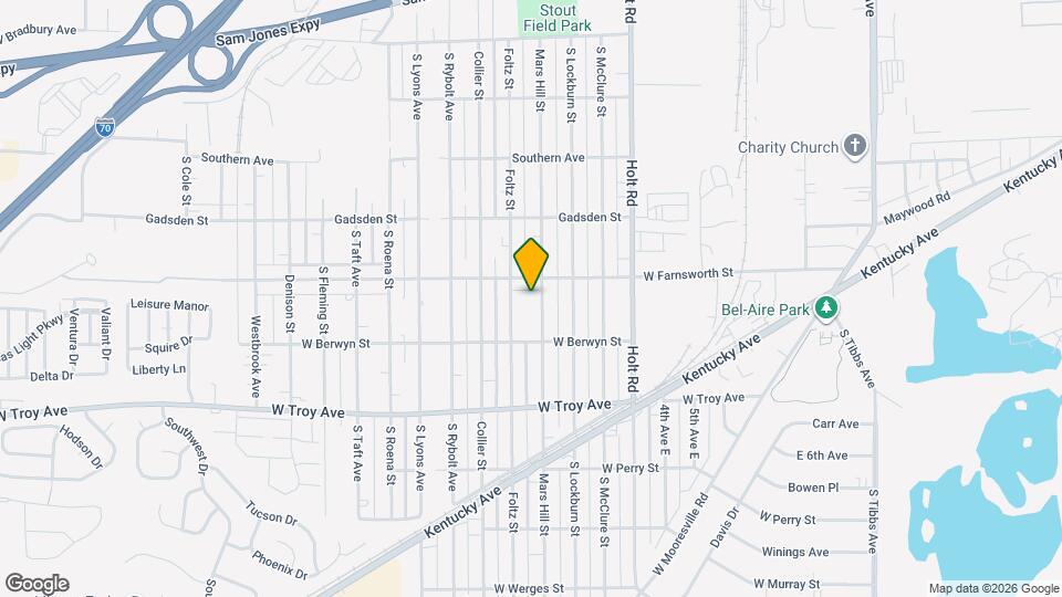 2820 Mars Hill St Map and Location Details