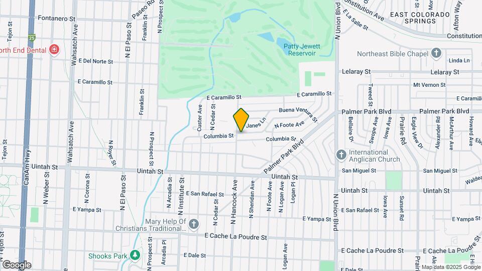 1202 E Columbia St Map and Location Details