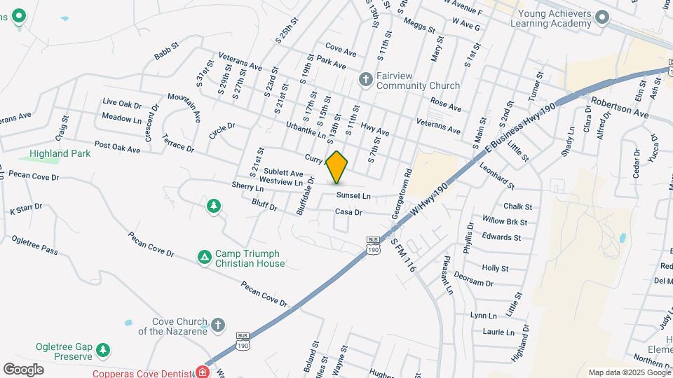 604 Sunset Ln Map and Location Details
