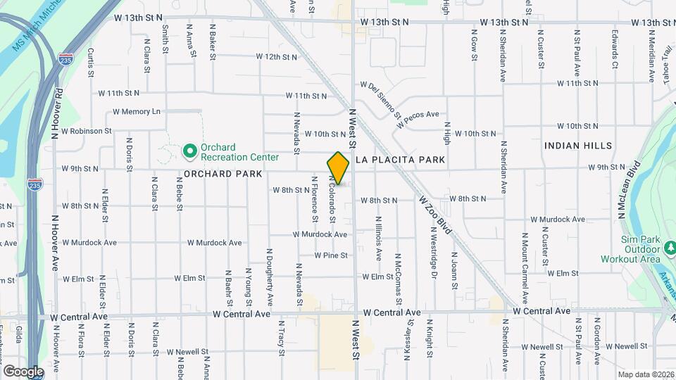 902 N Colorado St Map and Location Details