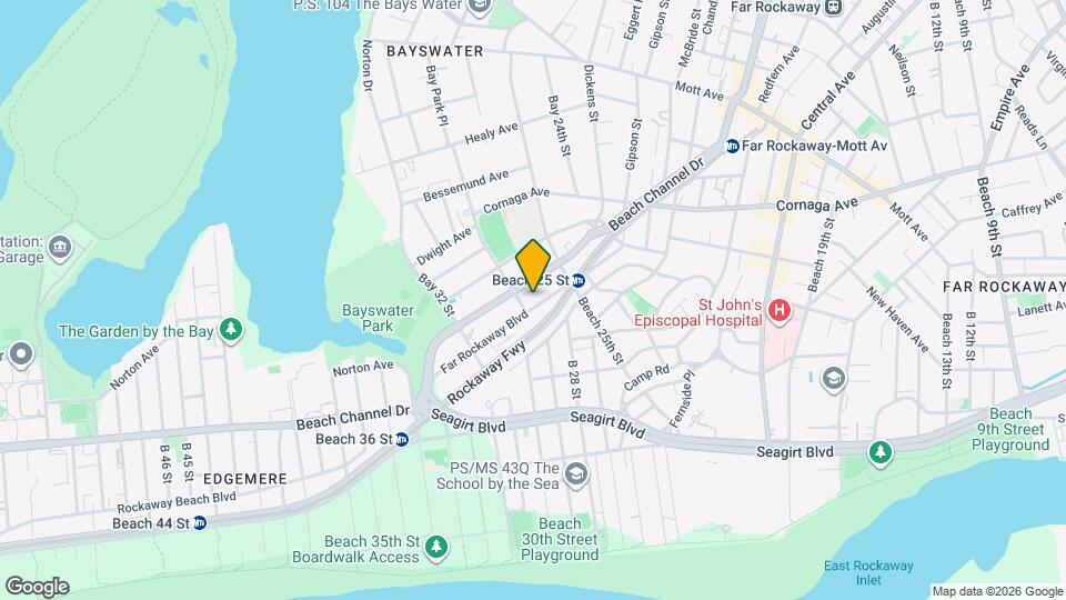 25-40 Far Rockaway Blvd Mapa y Detalles de la Ubicación