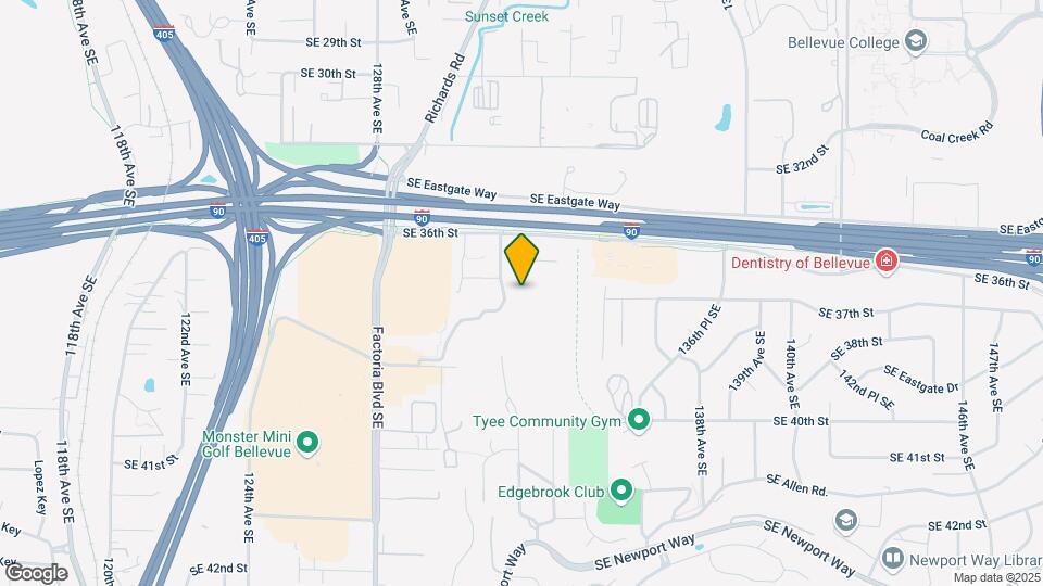 Furnished Studio-Seattle - Bellevue - Fact Map and Location Details