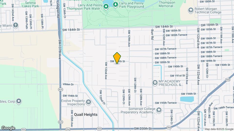 13007 SW 190th St Map and Location Details