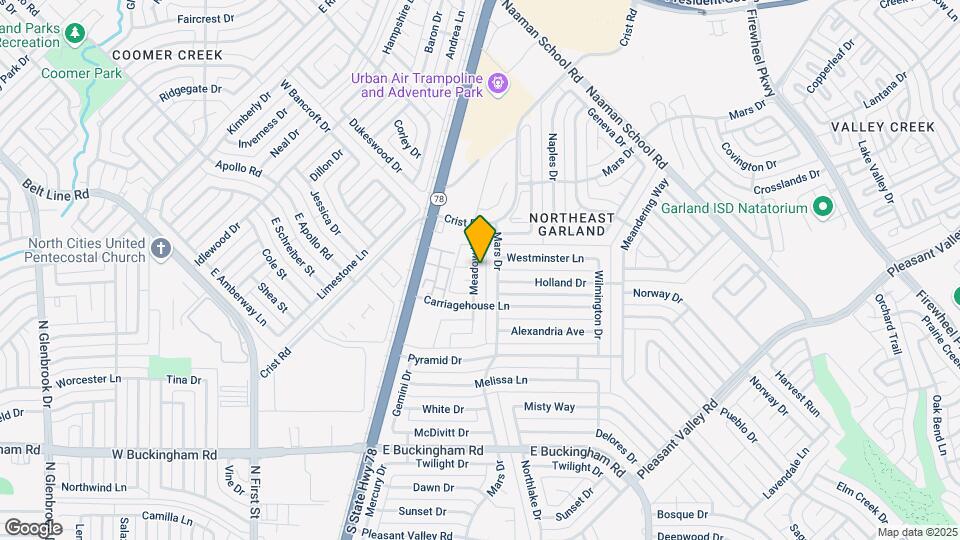 2506 Meadow Ln Mapa y Detalles de la Ubicación
