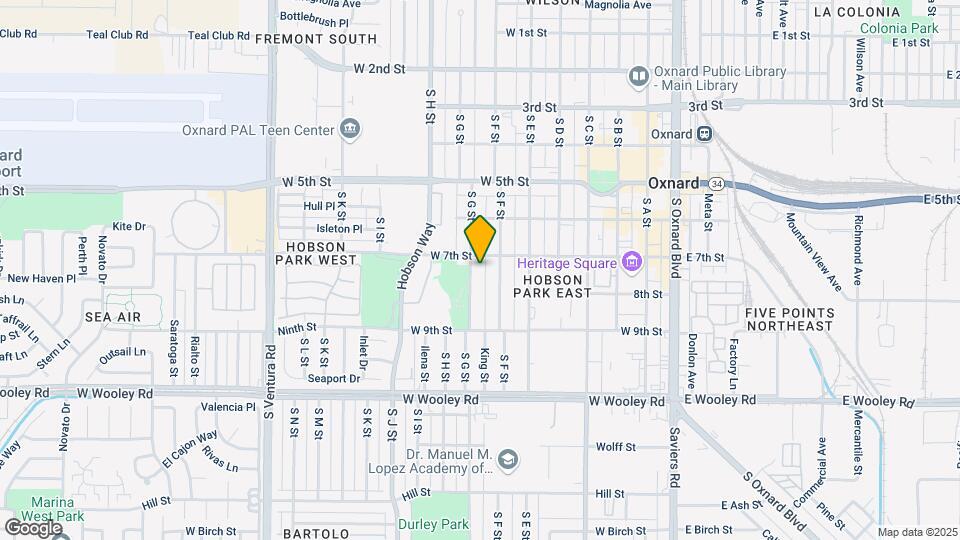 722 S G St Map and Location Details