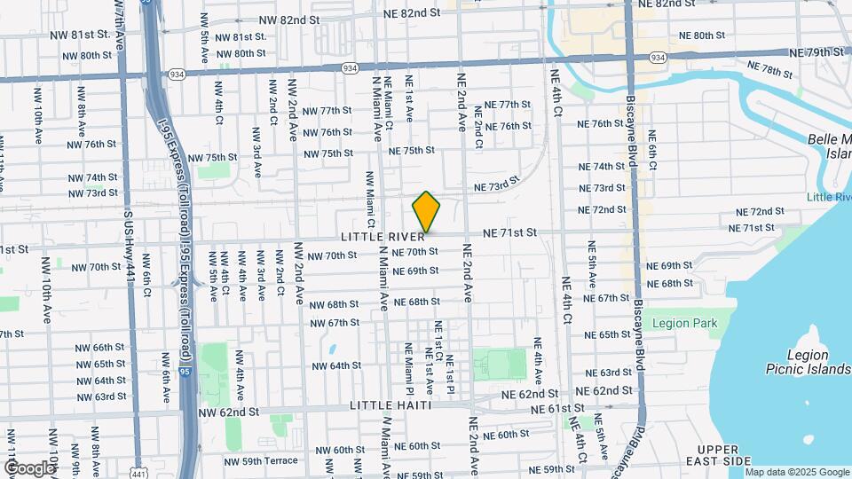 100 NE 71st St Map and Location Details