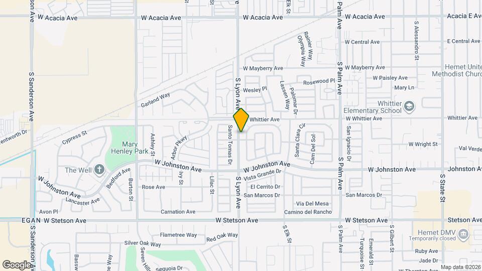 780 S Lyon Ave Map and Location Details