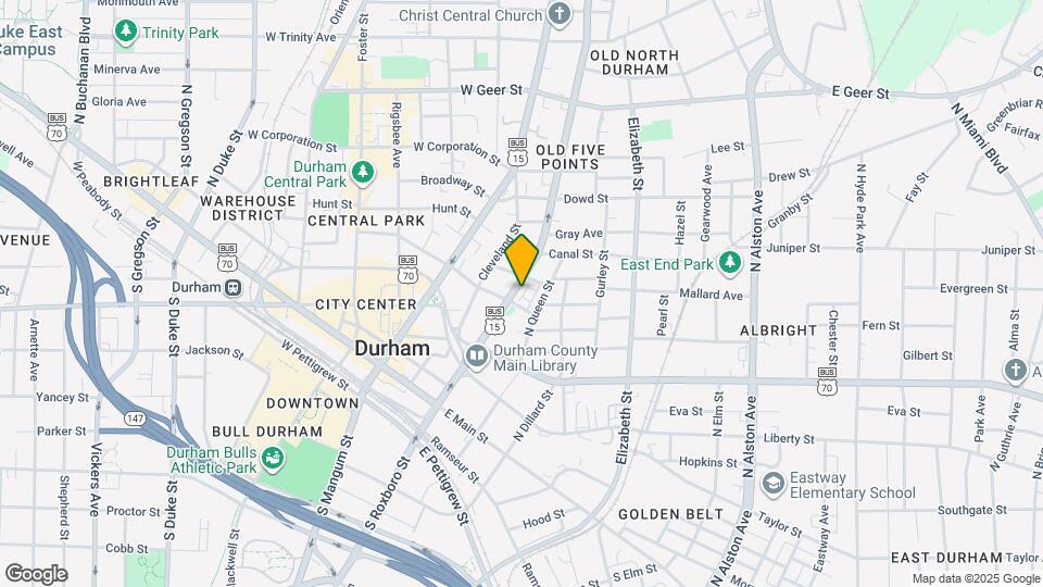 506 N Roxboro St Map and Location Details