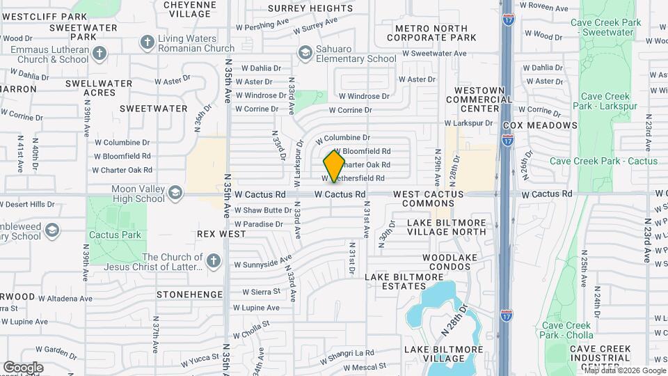 3146 W Cactus Rd Mapa y Detalles de la Ubicación