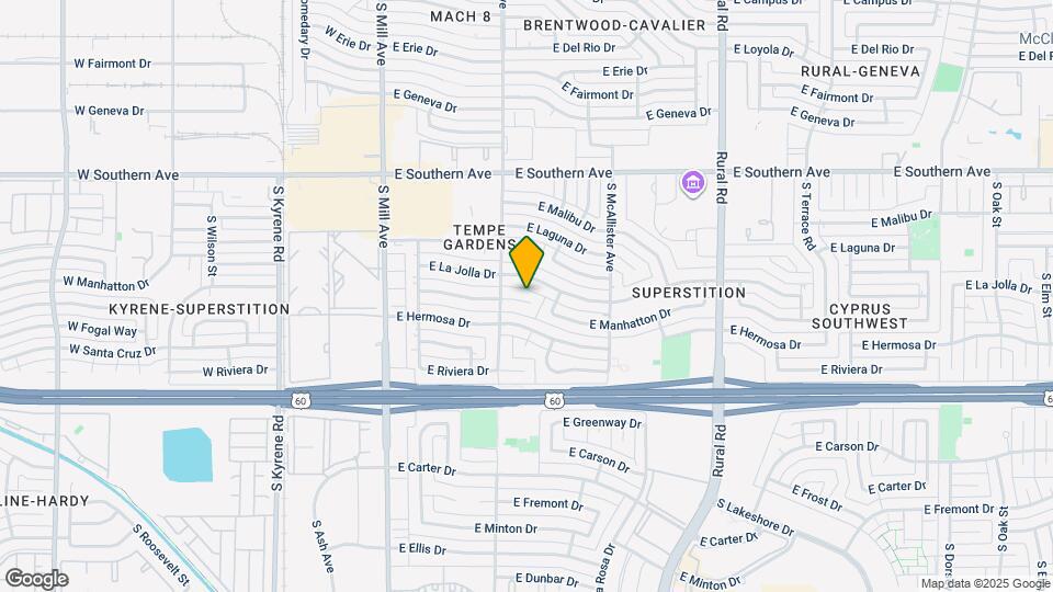 316 E Manhatton Dr Map and Location Details