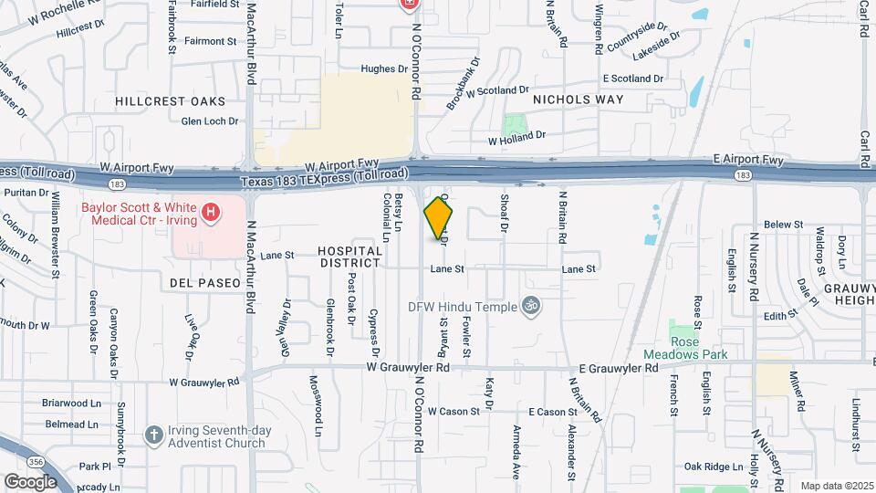 1817 Oakhurst Dr Map and Location Details