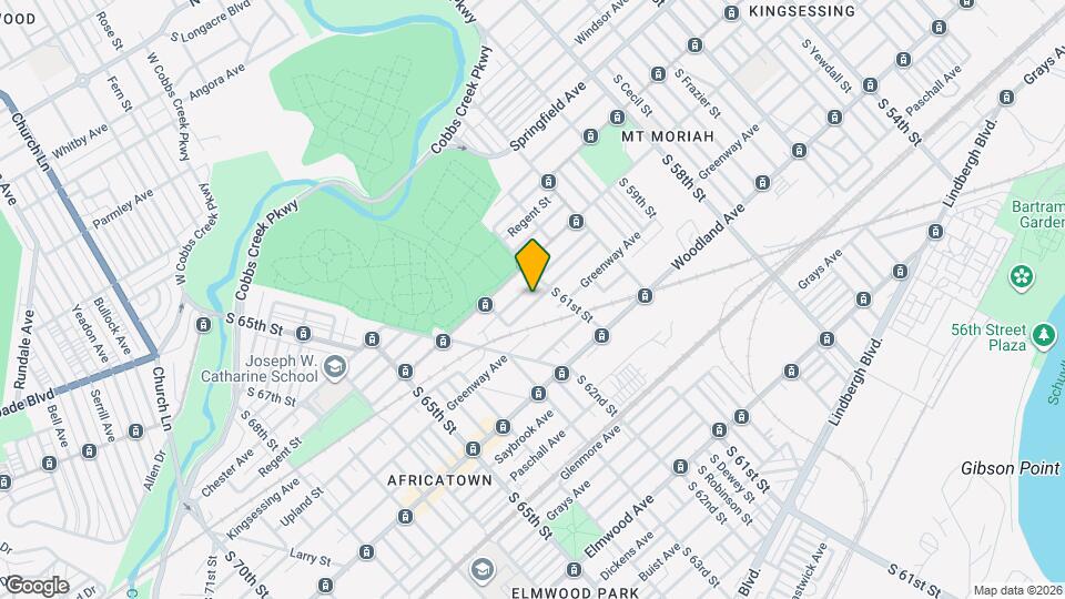 6123 Upland St Map and Location Details