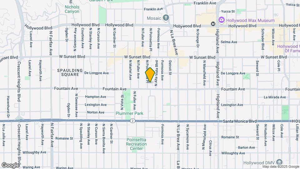 1320 N Poinsettia Pl Map and Location Details