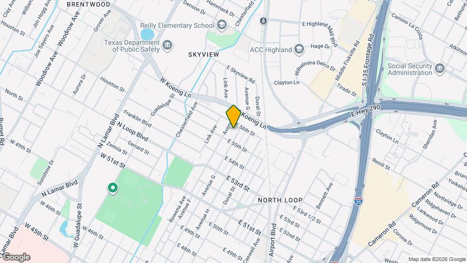 5510 Avenue G Mapa y Detalles de la Ubicación