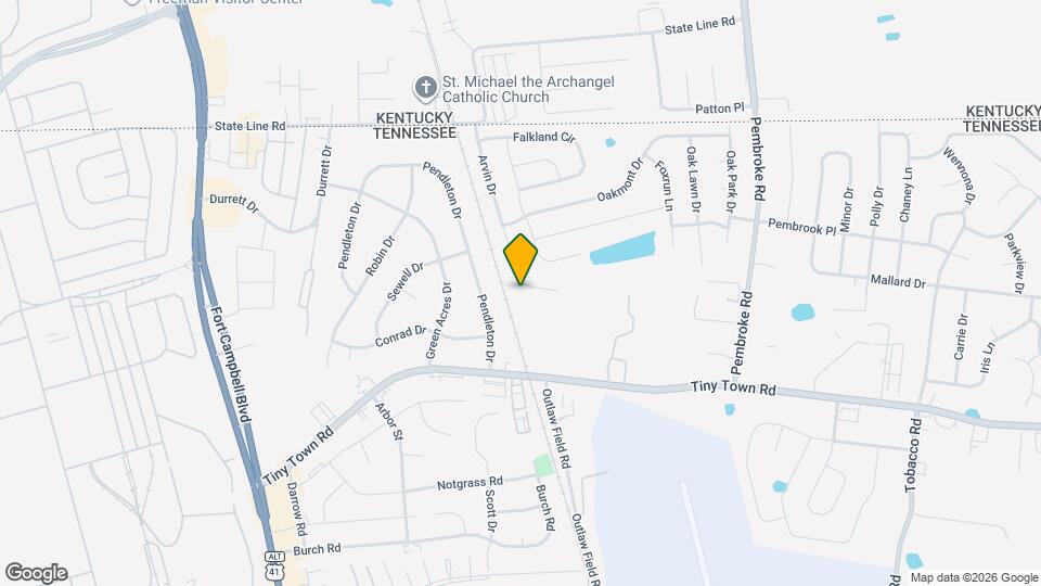 3444 Arvin Dr Map and Location Details