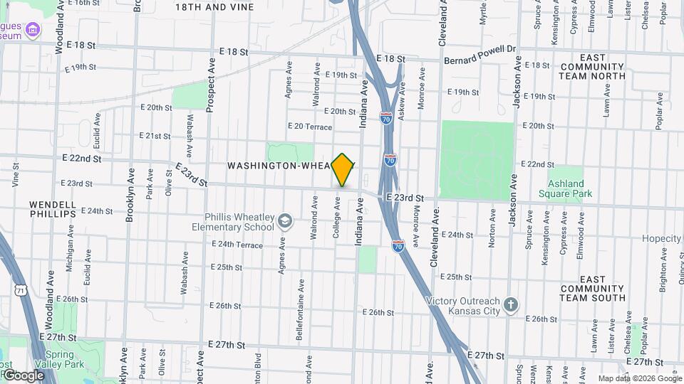 2301 College Ave Mapa y Detalles de la Ubicación