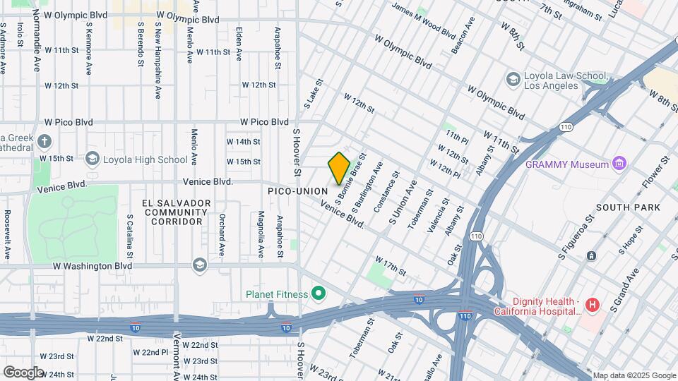 1425 S Bonnie Brae St Mapa y Detalles de la Ubicación
