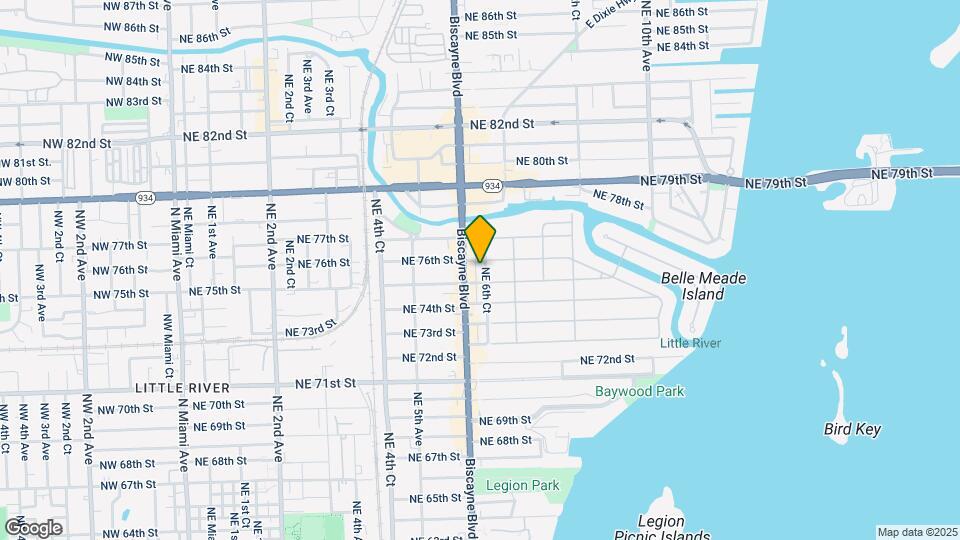 7534 NE 6th Ct Map and Location Details
