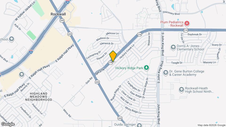 1452 Hickory Creek Ln Map and Location Details