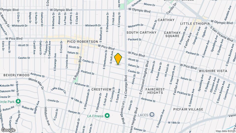 8537 Cashio St Map and Location Details