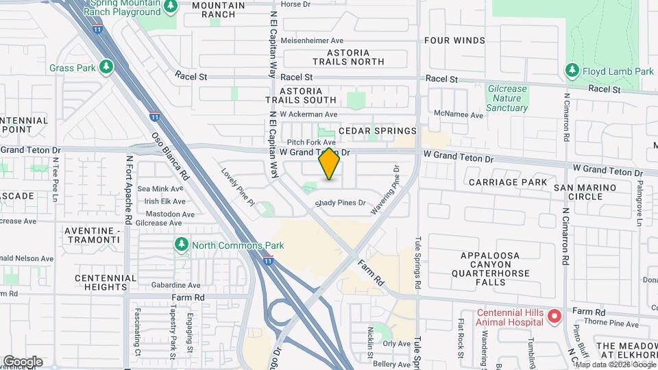 8620 Hidden Pines Ave Map and Location Details