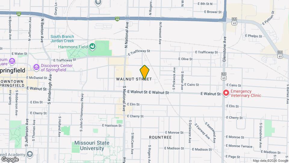 1306 E McDaniel St Map and Location Details